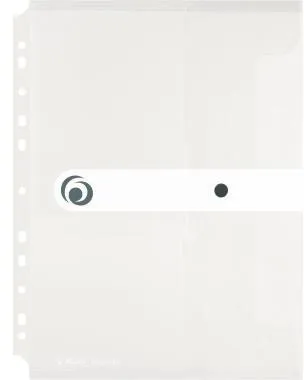 Herlitz Dokumententasche 11292935 DIN A4 Abheftrand PP transparent