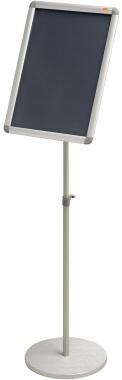 Nobo Prospektständer 1902384 DIN A3 35x7x101cm silber