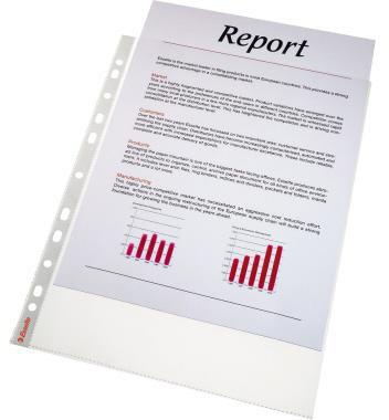 Esselte Prospekthülle Standard Plus 23763 DIN A4 tr 100 St./Pack.