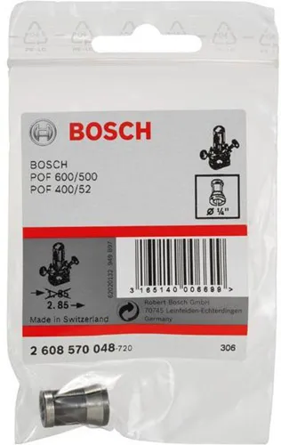 Bosch Spannzange D.1/4Zoll o.Spannmutter f.GGS27/GGS27CProf./POF 500A/POF 600ACE