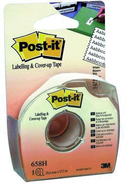 Post-it Korrekturband 658H 25,4mmx18m 8zeilig weiß