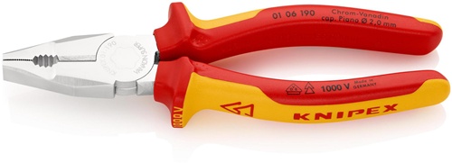 Kombizange L.190mm verchr.Mehrkomp.-Hüllen VDE KNIPEX