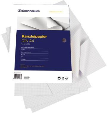 Soennecken Kanzleipapier 5282 A3/A4 o. Korrekturrand kar. 250 Bl./Pack.