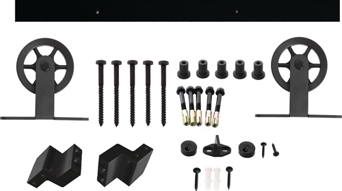 Schiebesyst.450120 100kg 2000mm schwarz HLT 38-40mm Kompletts.