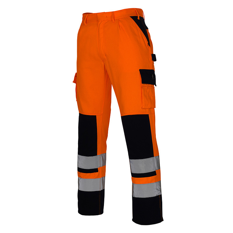 MASCOT Warnschutzbundhose OLINDA orange/marine (07179-860)