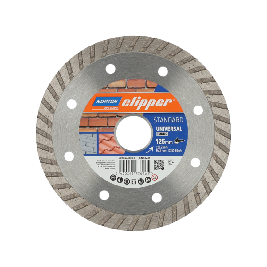 NORTON CLIPPER DIAMANTSCHEIBE STANDARD UNIVERSAL TURBO - 22,23 mm