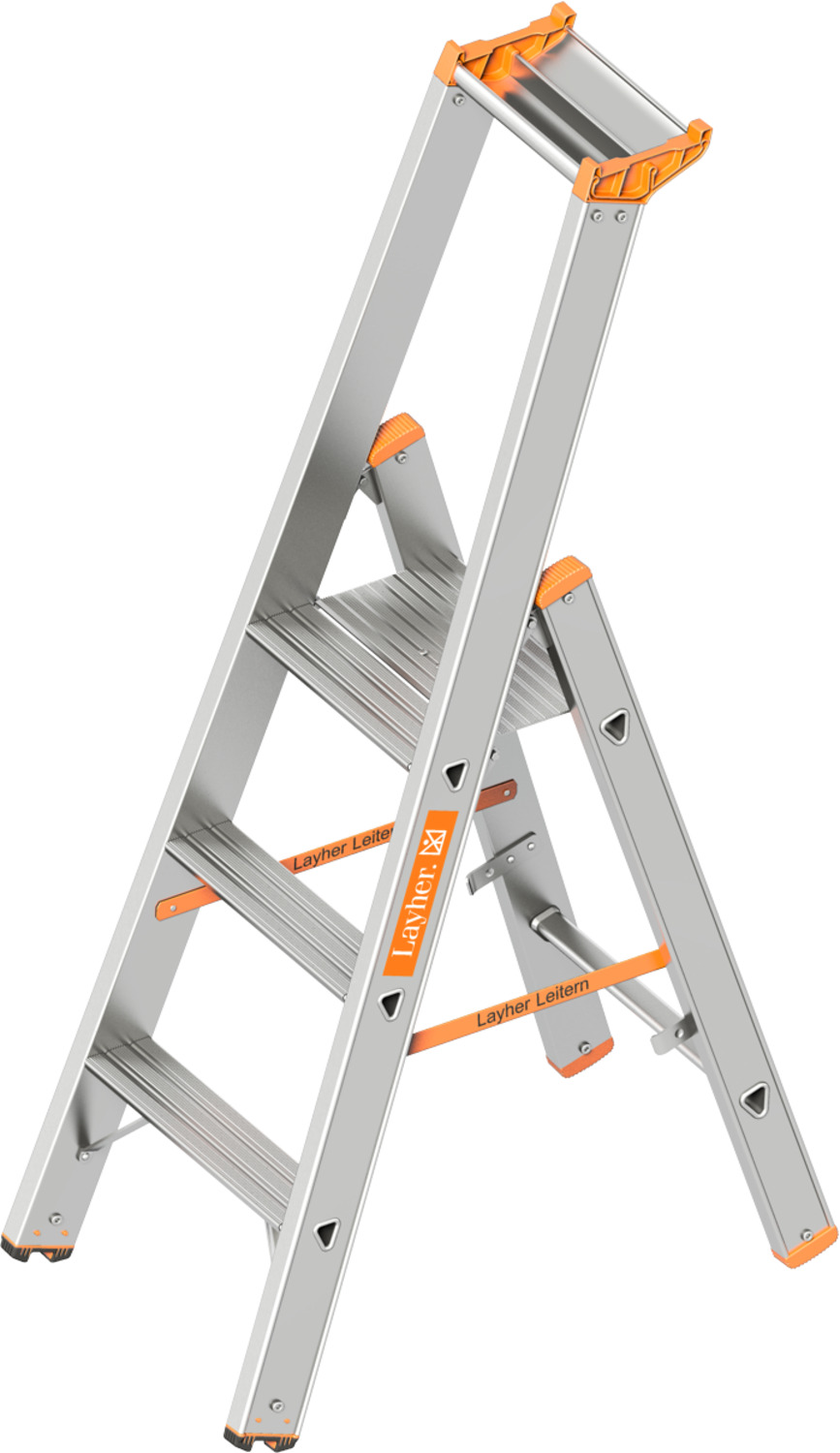 Layher Stufenstehleiter einseitig begehbar TOPIC 1064