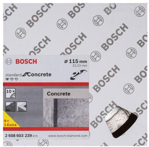 Bosch Diamanttrennscheibe Standard for Concrete 10-tlg.D.115mm Segment-H.10mm 10erPack
