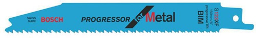 Bosch Säbelsägeblatt S 123XF Progressor for Metal L.150mm Dicke 0,9mm BIM 25 St. 