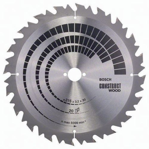 Bosch Kreissägeblatt AD 315mm Z.20 WZ Bohr.30mm Schnitt-B.3,2mm HM
