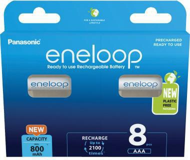 Panasonic Akku eneloop BK-4MCDE/8BE AAA HR03 1,2V/800mAh 8St.