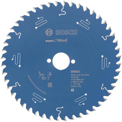 Bosch Kreissägeblatt Expert for Wood D.210mm 30mm 48Zähne WZ Schnitt-B.2,8mm