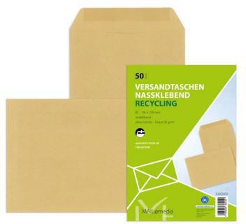 MAILmedia Versandtasche 30002476 B5 nk 90g braun 50St./Pack.