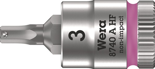 Steckschlüsseleinsatz 8740 A HF 1/4 Zoll SW 3mm L.28mm WERA