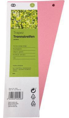 Soennecken Trennstreifen oeco 1434 12,5/6,5x24cm rosa 100St.
