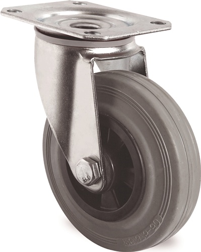 TECWERK Lenkrolle mit Anschraubplatte Polypropylen 