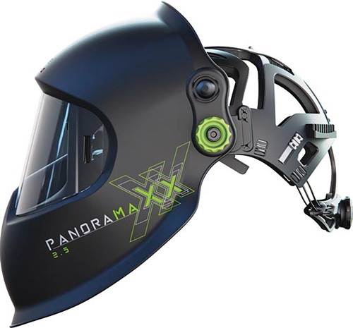 Schweißerschutzhelm Panoramaxx 2.5 schwarz 180x120mm DIN 5-12 Krt.OPTREL