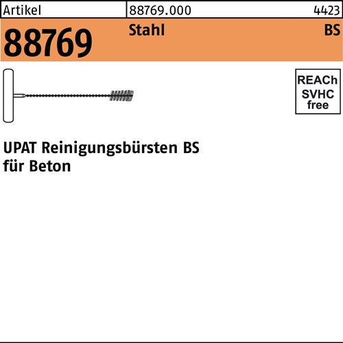 Reinigungsbürste R 88769 UMV VARIO Stahl UPAT Reinigungsbürsten BS für Beton 1 Stück UPAT