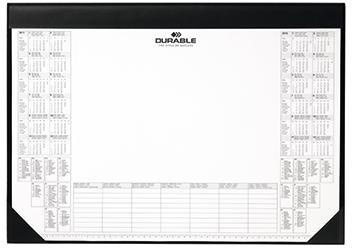 DURABLE Schreibunterlage 729101 59x42cm PVC mit Kalender schwarz