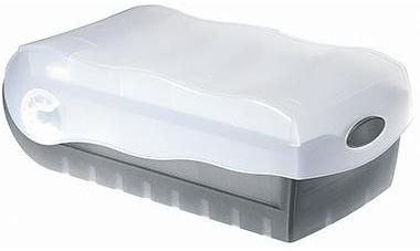 HAN Karteikasten CROCO 998-693 DIN A8 PP grau transluzent