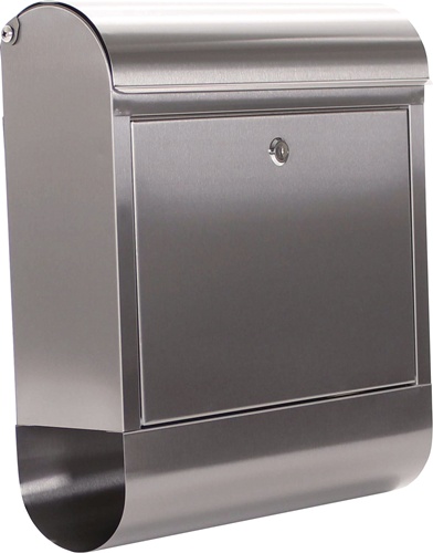 Briefkasten Rondello H.435mm B.385mm T.140mm grau VA DIN C4 ROTTNER