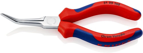 Nadelzange L.160mm 45Grad gew.verchr.Mehrkomp.-Hüllen KNIPEX