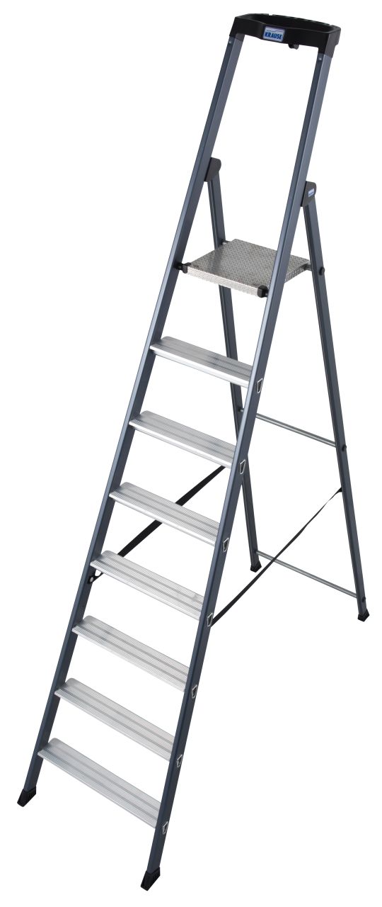Krause MONTO SePro S Stufen-Stehleiter eloxiert 1x8 Stufen
