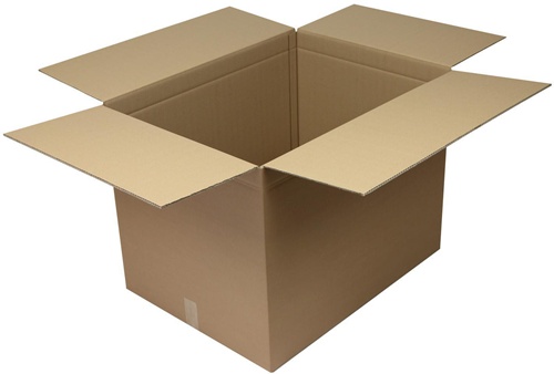 Faltkarton 2-wellig Maße 780x580x580mm Qualität 2.5BC braun TRANSPAK