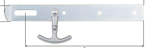Überfalle L.250x30mm B.30mm STA galv.verz.d.pass.m.Hak.GAH