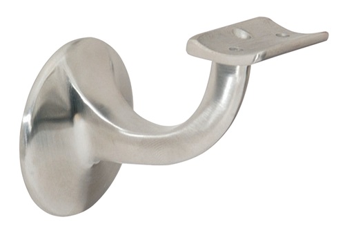 Handlaufträger VA ma D.Wandplatte 55mm gewölbte Auflage DENI