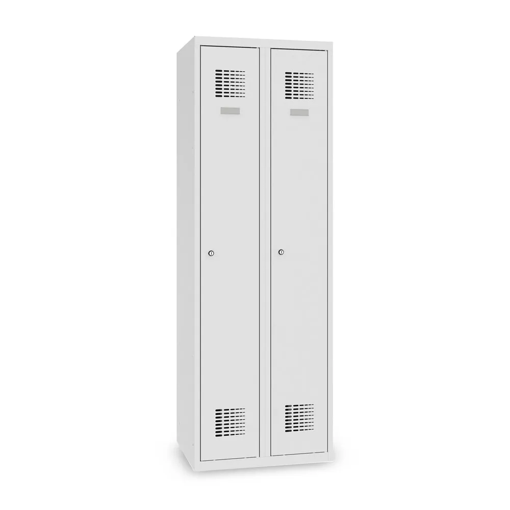 Steinbock® Spind, bodenstehend, 2 Abteile, Zylinderschloss