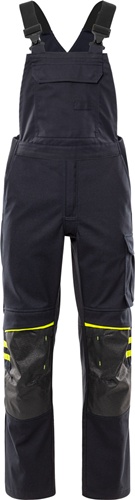 FRISTADS Latzhose Flamestat 1180 FSS Gr.C58 Dunkel Marineblau/Warnschutz-Gelb