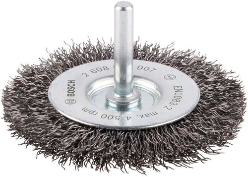 Bosch Scheibenbürste PRO Metal D.75mm Draht-St.0,3mm Bürsten-B.8mm Stahl gewellte