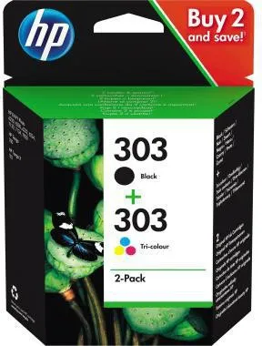 HP Tintenpatrone 3YM92AE 303 sw+c/m/y2 St.