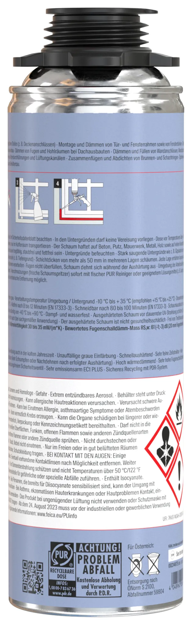 fischer Pistolenschaum Premium Kompakt PUP Pro 500 B2