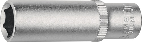TECWERK Tiefbett-Steckschlüsseleinsatz 1/4 Zoll 6-kant,lang SW 13mm L.50mm 