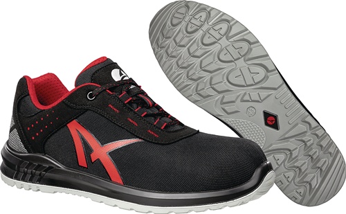 Sicherheitsschuh GRID LOW Gr.44 W.11 schwarz/rot S3 SRC EN ISO 20345:2011