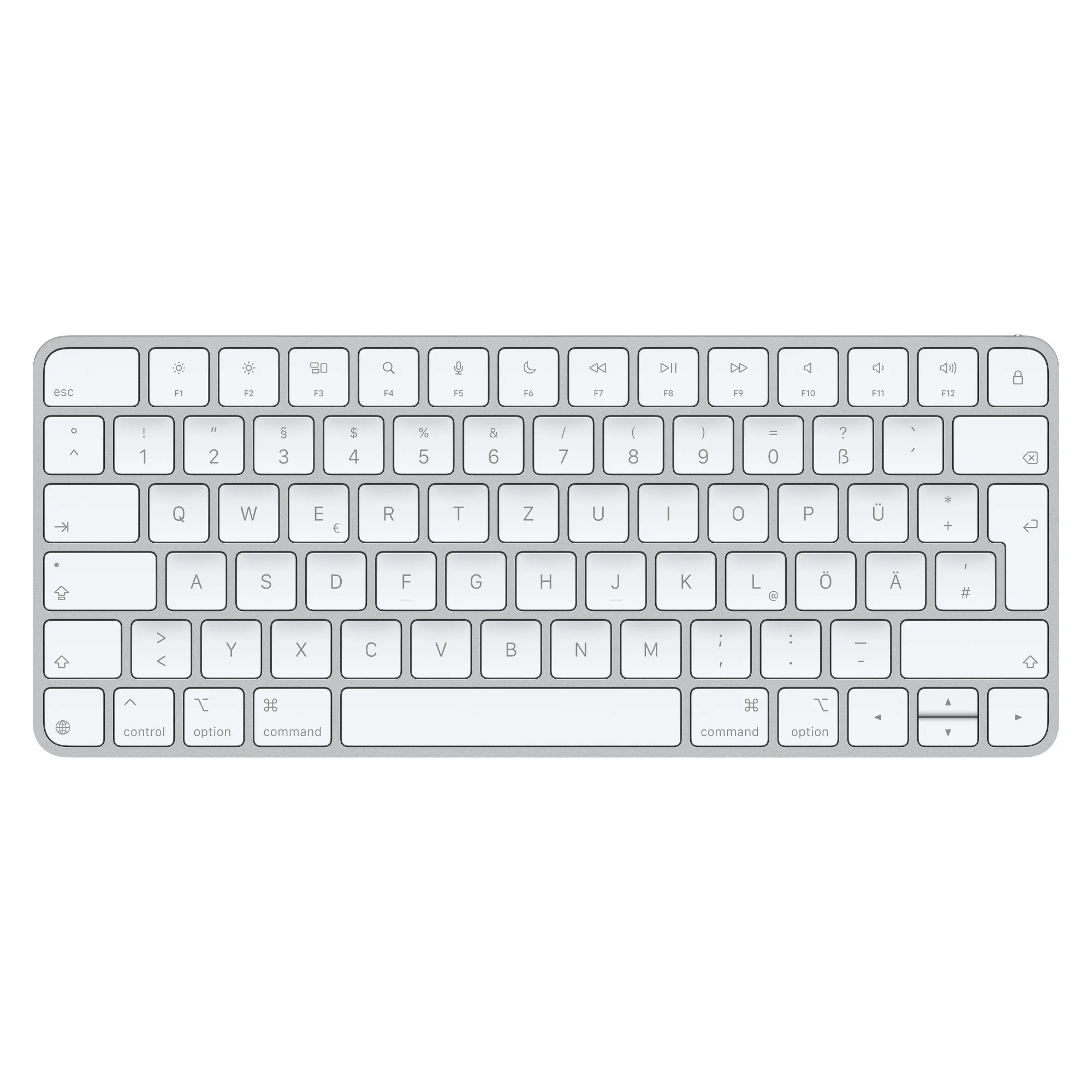 Apple Magic Keyboard (USB-C), Silber, Bluetooth, Deutsch
