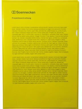 Soennecken Sichthülle 1512 DIN A4 PP gelb 100 St./Pack.