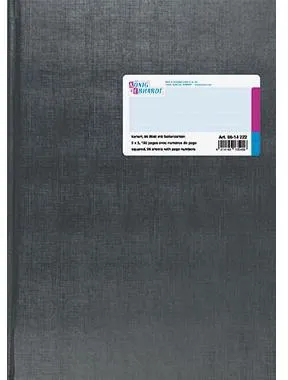 König & Ebhardt Geschäftsbuch 861422 DIN A4 kariert 96Bl. h.gr