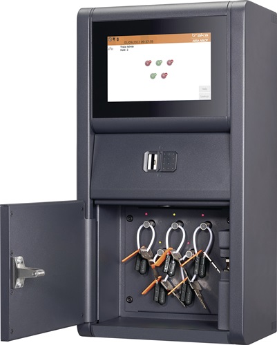 Elektronischer Schlüsselschrank V-Touch-Pro H472xB250xT173mm Drehriegelschloss