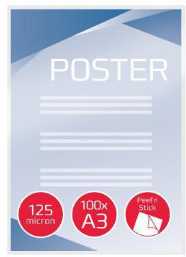 GBC Folientasche PeelnStickPouch 3747236 DIN A3 125mic 100 St./Pack.