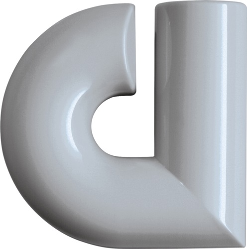 Hausnummer Buchstabe a Spezial-Polyamid 99 reinweiß 88,3mm D.33mm HEWI
