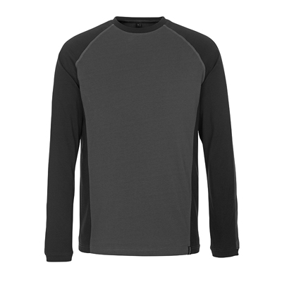 MASCOT T-Shirt langarm BIELEFELD dunkelanthrazit/schwarz (50568-959)