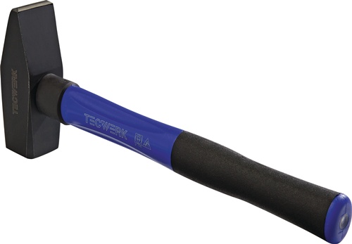 TECWERK Schlosserhammer 1500g Stiel-L.380mm 3K-Stiel m.Stahlschutzhülse