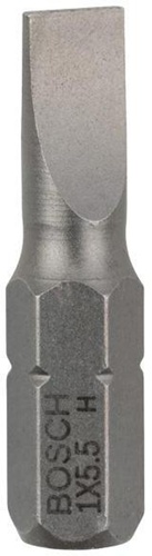 Bosch Schrauberbit Extra-Hart ISO1173 C6.3 S1,0x5,5mm L.25mm 1/4Zoll-Außen6kt 25erPack