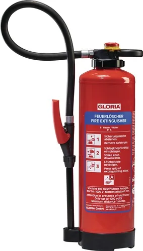 Wasserfeuerlöscher WKL 9 PRO 9l Aufladegerät Brandkl.27 A m.Wandh.GLORIA