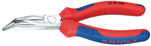 Flachrundzange L.160mm flachrund 40Grad gew.Comfort-Griff KNIPEX