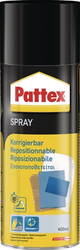 Sprühkleber Power Spray transparent/leicht beige 400ml Spraydose PATTEX