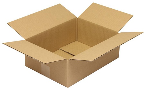 Faltkarton 1-wellig Höhenrillung Maße 350x250x120mm C4 Qualität 1.20 C braun